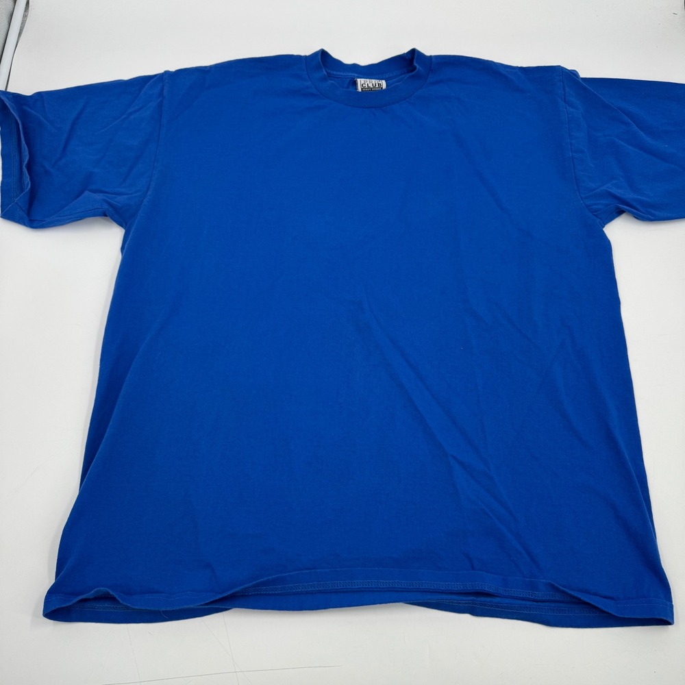 Pro Club Heavy Weight 2XL Royal Blue Mens Basic Cotton T-Shirt‎ Blank